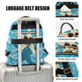 thumbnail image 4 of JIALIOU Mini Backpack Purse for Women Quilted Casual Daypack Small Travel Shoulder Bag, Starfish with Sunglasses, 4 of 7