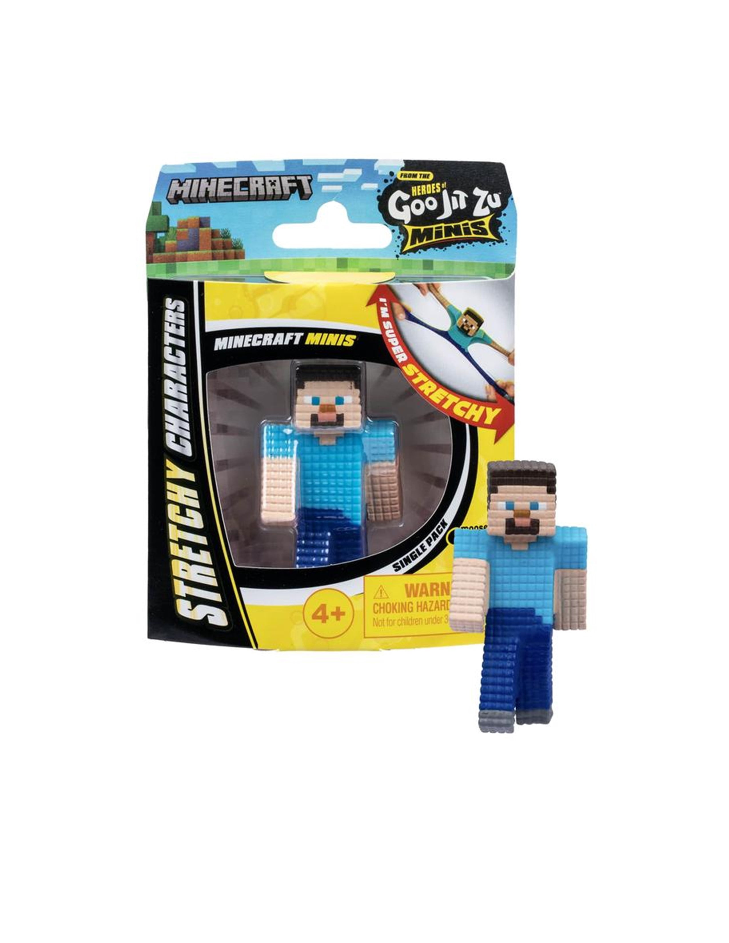 minminです Heroes of Goo Jit Zu™ Minecraft Minis Figures – Squishy, Stretchy