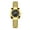 Women_Black, variant on Stylish Golden Watch Pair – Waterproof Construction, Polished Look & Coordinated Design