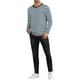 thumbnail image 2 of Camisetas de manga larga de patrón a rayas para hombres INSPIRE CHIC, cuello redondo, ajuste regular, camiseta de pullover 2XL en azul marino y blanco, 2 of 6