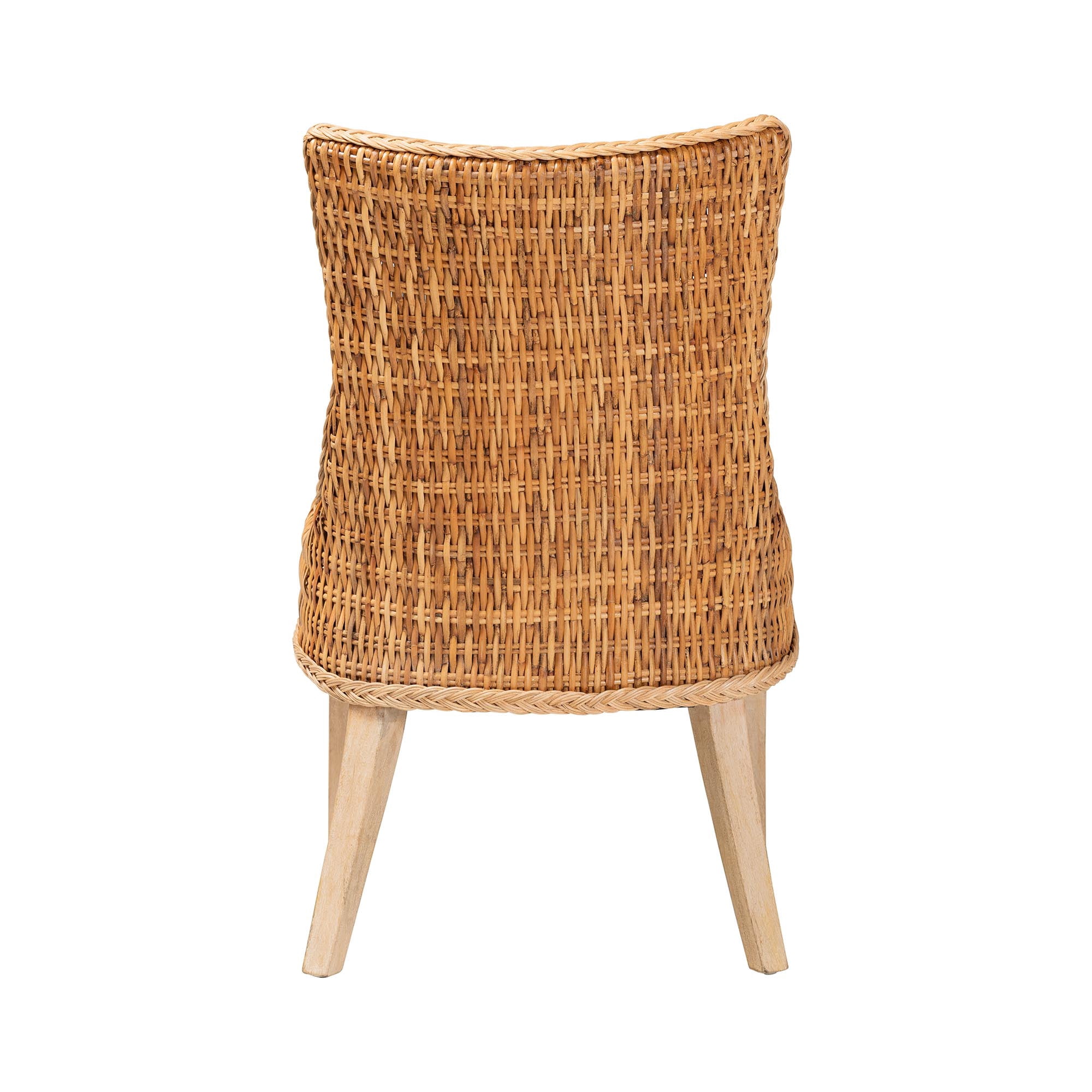bali & pari Derris Boho Dining Chair, Light Honey