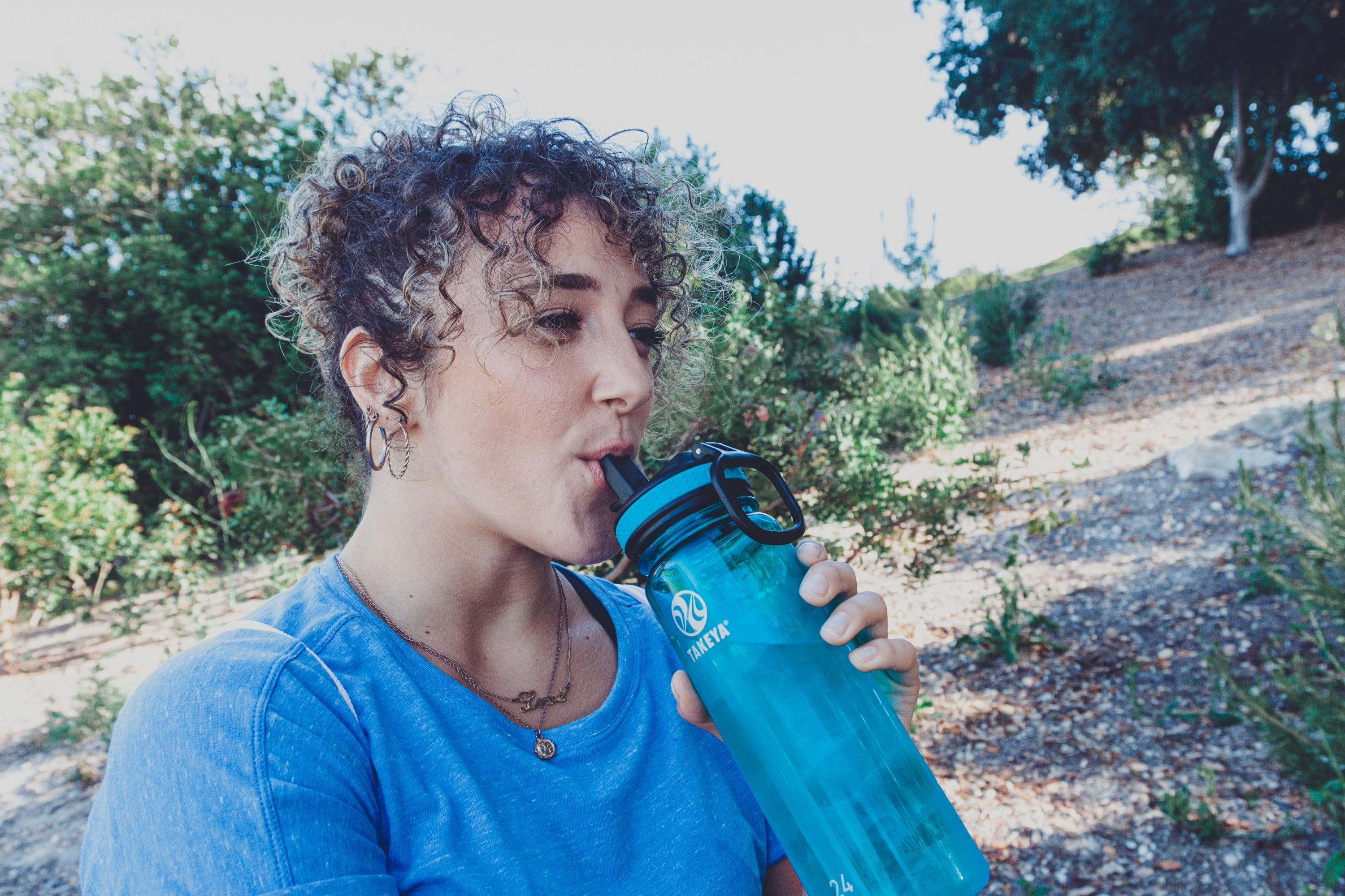 Takeya Tritan Plastic Straw Lid Water Bottle, Lightweight, Dishwasher safe, 24 oz, Wild Lime