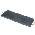 thumbnail image 1 of Acacia Wood Rect. Serving Board W/ Gold Handles Matte Black, 1 of 3
