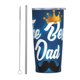 thumbnail image 1 of Feliz Día del Padre Taza de café de viaje de acero inoxidable aislada de 20 oz con pajita Taza térmica portátil blanca, 1 of 7