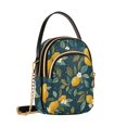thumbnail image 7 of FORMRS Crossbody Bag for Women Quilted Travel Shoulder Cell Phone Purse with Chain Strap Handbag, Blue Lemons, 7 of 7