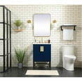 thumbnail image 6 of 24 inch single bathroom vanity in blue, 6 of 8