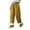 Yellow, variant on Lovskoo Womens Drawstring Elastic Waisted Pants Solid Color Wide Leg Straight Leg Baggy Long Pants Trousers with Pockets Black