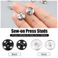 thumbnail image 2 of 24 Pieces Copper Snap Button Portable Round Replacement Pieces Copper Portable Round DIY Clothes Coat Jacket Handbag Purse Sewing Fastener Accessories, 2 of 9