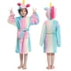thumbnail image 2 of Albornoces navideños para niños y niñas, bata de baño con capucha de arcoíris y estrellas, pijamas de animales, camisón, ropa de dormir para niños, 2 of 2