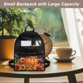 thumbnail image 5 of Eheartsgir Autumn Owl Pattern Front Pocket Mini Bags, Waterproof Outdoor Backpack Purse with Lightweight for Walking Gym, 5 of 8