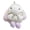 Purple, variant on Plush Bunny Keychain Mini Fluffy Rabbit Key Ring Backpack Schoolbag Hanging Decoration Bag Charm Purse Pendant Women Girls Gift
