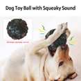 thumbnail image 4 of Amdohai Squeaky Dog Toy Ball for Chewing Tooth Cleaning Durable Big Dogs Chew Ball Pet, 4 of 8