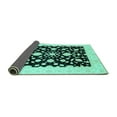 thumbnail image 2 of Ahgly Company Indoor Rectangle Oriental Turquoise Blue Traditional Area Rugs, 4' x 6', 2 of 4