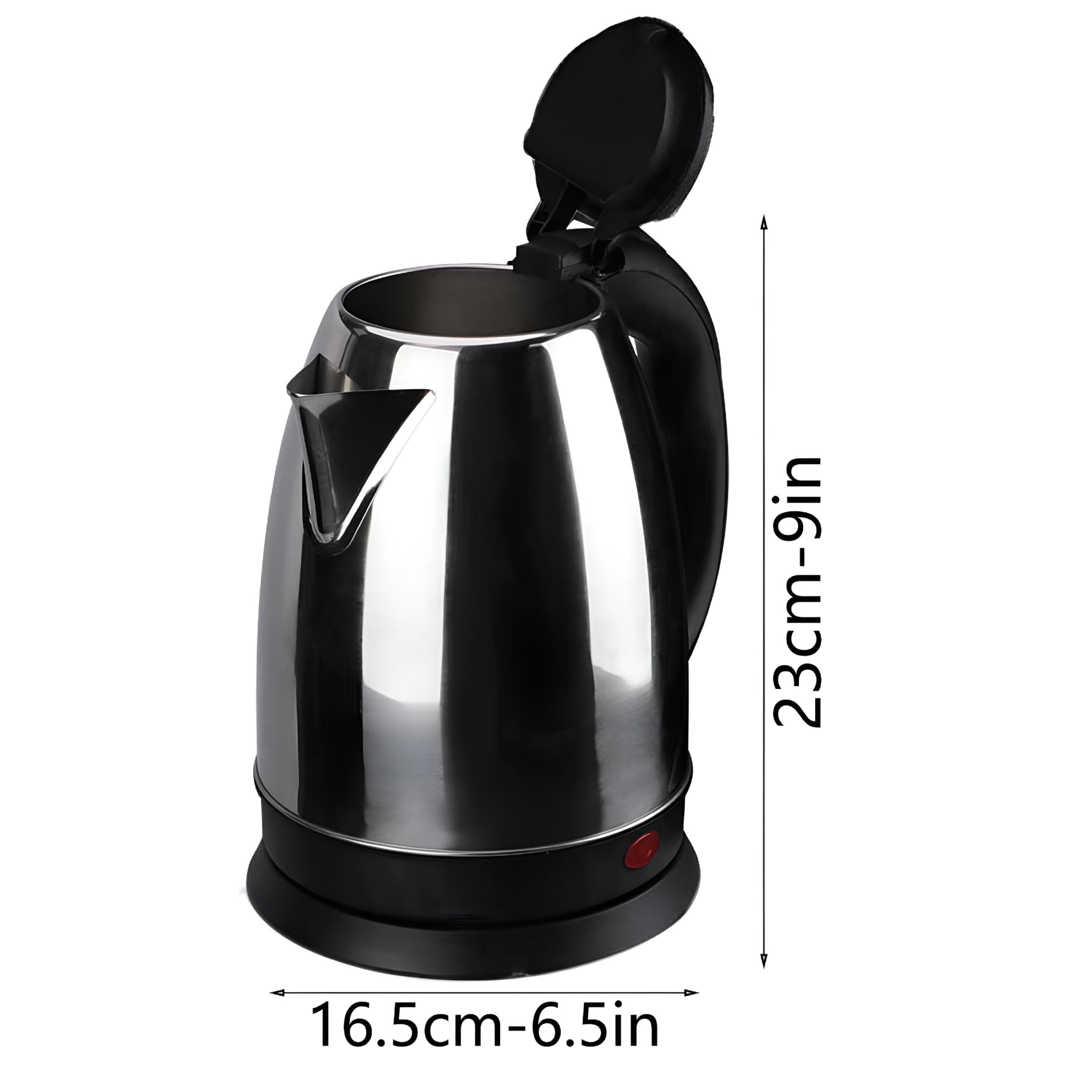 HIBIBUD 2026 New Stainless Steel Electric Kettle 2L Large Capacity Auto Shut Off Fast Boil Water Heater Anti-Scald Handle Removable Base