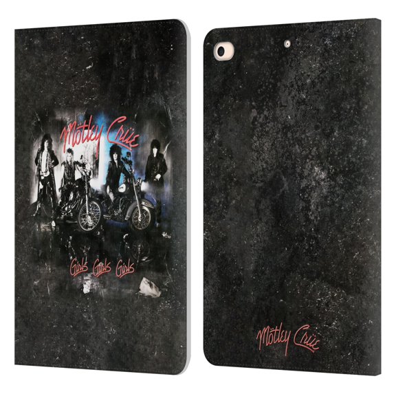 Head Case Designs Officially Licensed Motley Crue Albums Girls Girls Girls Leather Book Wallet Case Cover Compatible with Apple iPad mini (2019)