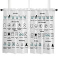 thumbnail image 4 of Laundry Room Lead Icon Small Curtain Rod Pocket Short Curtains Half Drapes Partition Cabinet Door Window Curtains Home Decor, 4 of 6