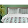 thumbnail image 4 of Ambesonne Geometric Duvet Cover Set, Modern Round Motif, 2-Calking, Multicolor, 4 of 7