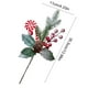 thumbnail image 3 of Decoraciones navideñas Ramas artificiales de moras rojas | Follaje realista de PVC con hojas vetadas mate y acabado de nieve | Pack flexible de 2 35,5x11 cm y 30x16 cm | Decoración navideña Centros, 3 of 6