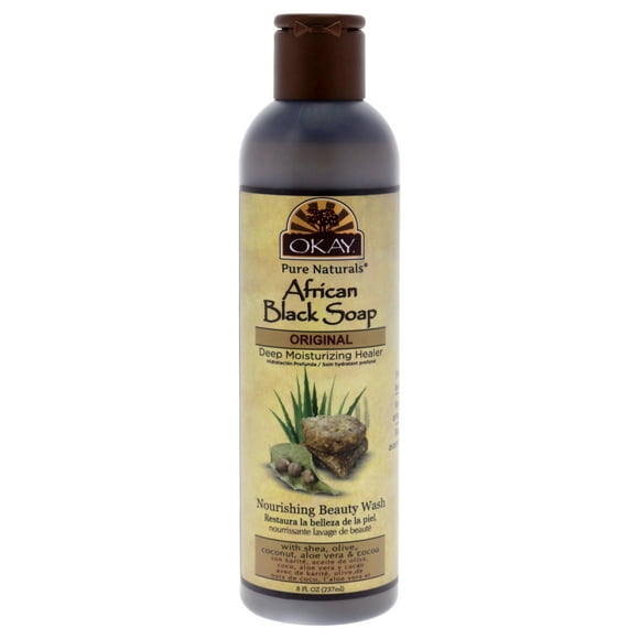 Jabón líquido negro africano de Okay para unisex - Jabón de 8 oz