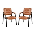 thumbnail image 5 of Mindy Dining Chairs Set of 6, Caramel Fabric – Office Waiting Room Chairs, 5 of 12