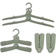 thumbnail image 1 of Percha de ropa plegable de plástico 6 piezas WEIHJMXG Verde, 1 of 5