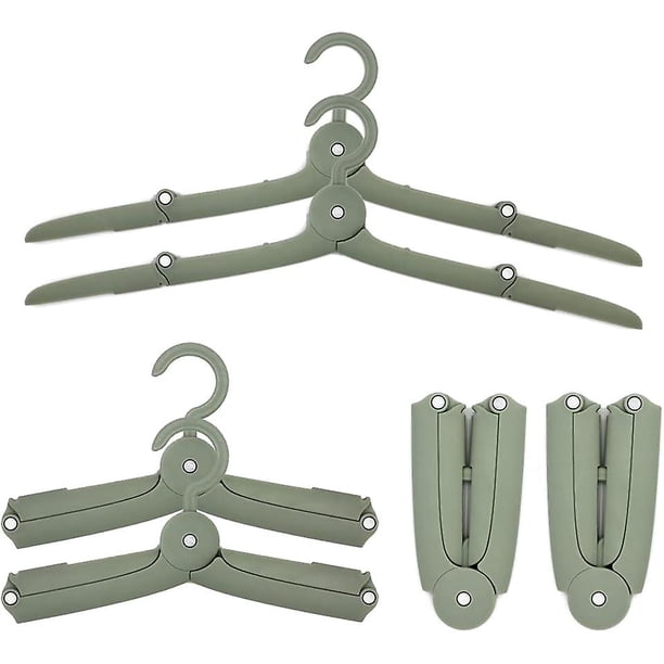 Percha de ropa plegable de plástico 6 piezas WEIHJMXG Verde