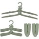 thumbnail image 1 of Percha de ropa plegable de plástico 6 piezas WEIHJMXG Verde, 1 of 5