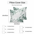 thumbnail image 3 of Waterproof Throw Pillow Covers Set of 2, 16x16 Inch Eucalyptus Leaves Decorative Pillowcases Outdoor Pillow Slip Cushion Covers Set for Couch Tent Country Botanical Plants Branches, 3 of 7