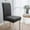Dark Gray, variant on Solid Color Brushed Elastic Chair Cover, Universal Size, Spill-Resistant, Comfortable, Stylish
