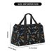 thumbnail image 3 of Fotbe Space Rocket Bolsa de Viaje con Estampado, Bolsa de Fin de Semana para Mujer con Compartimento para Zapatos, Bolsa de Gimnasio con Bolsillo Húmedo, 3 of 7