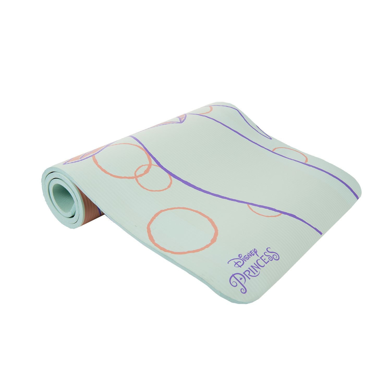 Tapis d’exercice 10 mm imprimé Ariel de Disney – 61 cm x 152,4 cm – Bleu/rouge