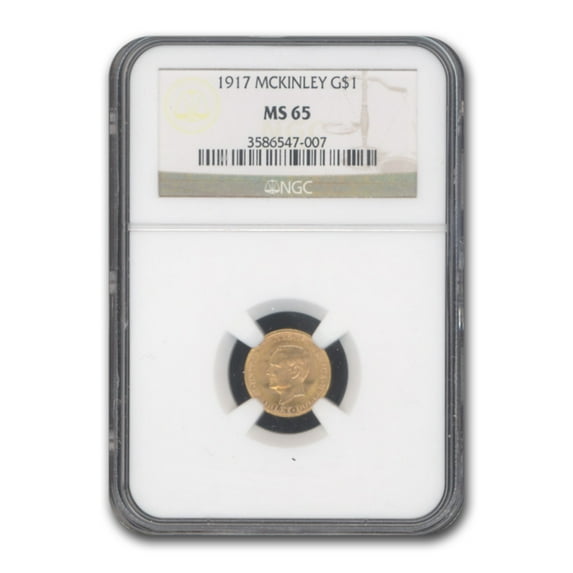 1917 Gold $1.00 McKinley Commemorative MS-65 NGC