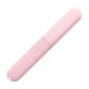 thumbnail image 2 of Monstrate Estuche de cepillo de de viaje de paja Caja de almacenamiento de soporte de cepillo de transpirable portátil para Juegos de accesorios de baño Rosado, 2 of 6