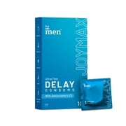 ForMen JOYMAX Ultra Thin Delay Condoms for men - 10 Count | Super Thin with Performance Lubricant |