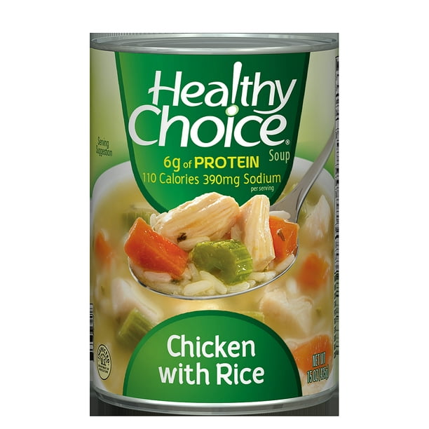 Healthy Choice Chicken And Rice Soup Nutritional Info (2 Pack) Healthy Choice Chicken with Rice Soup, 15 Ounce Can - Walmart