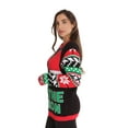 thumbnail image 3 of #followme Womens Ugly Christmas Sweater - Sweaters for Women (Black - Season, XX-Large), 3 of 4