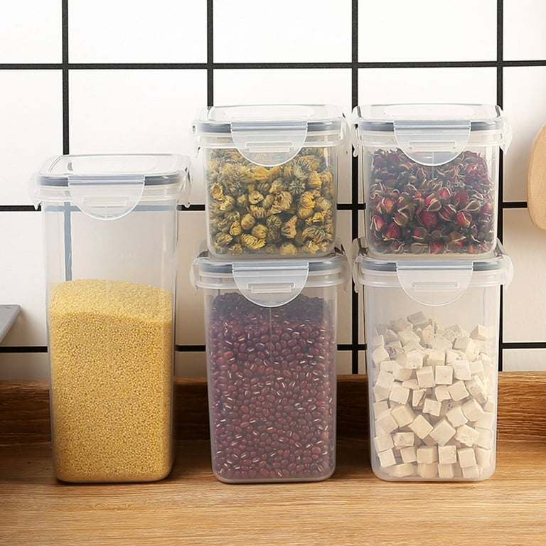 Airtight Food Containers with Lid Moisture-proof Clear Food Storage Jar
