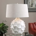 thumbnail image 2 of Bowery Hill Contemporary Ceramic Scalloped White Lamp, 2 of 2