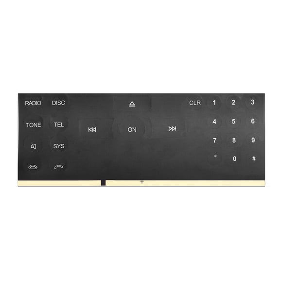 Kenally Reproductor de CD, interruptor de Radio, pegatina de botón, calcomanías para consola de coche, pegatina de reparación portátil, Automoción decorativa y accesorios