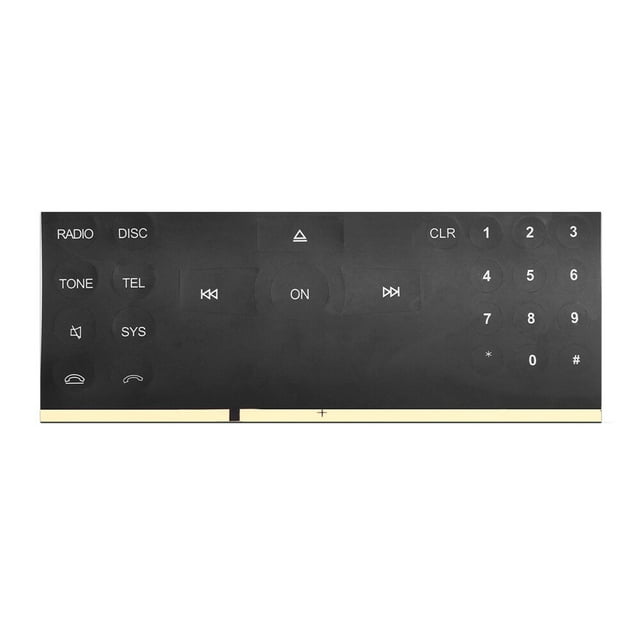 Kenally Reproductor de CD, interruptor de Radio, pegatina de botón, calcomanías para consola de coche, pegatina de reparación portátil, Automoción decorativa y accesorios