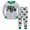 2Light Gray, variant on REDARER Kids Construction Truck Print Long Sleeve Pajama Set Two Piece Cartoon Sleepwear for Boys Girls Toddler Nightwear,