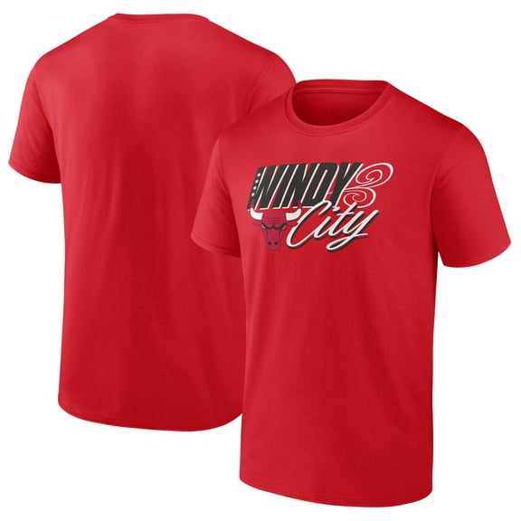Men's Red Chicago Bulls Full Court Press T-Shirt