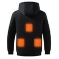 thumbnail image 5 of AnuYalue Big and Tall Heated Hoodie for Men Multi Heating Zones Winter Sweatshirt Outdoor Sports Warm Drawstring Pullover, 5 of 8