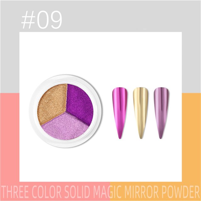 Iumwxz Mirror Super Bright Titanium Powder Nail Mirror Powder 12 Color