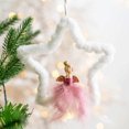 thumbnail image 3 of Felpa De Estrella De Cinco Puntas Redondo Creativo De Navidad Para La Decoración Colgante Del Hogar De La Mesa De La Ventana Del Árbol De Navidad matsuzay HA043615-02, 3 of 5