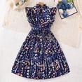 thumbnail image 4 of HOMADLES Summer Dress for Girls 8-12 Girls A-Line Sleeveless Tank Dresses Tiered Layed Dress Girls Ruffle Dress, Blue 5XL, 4 of 9