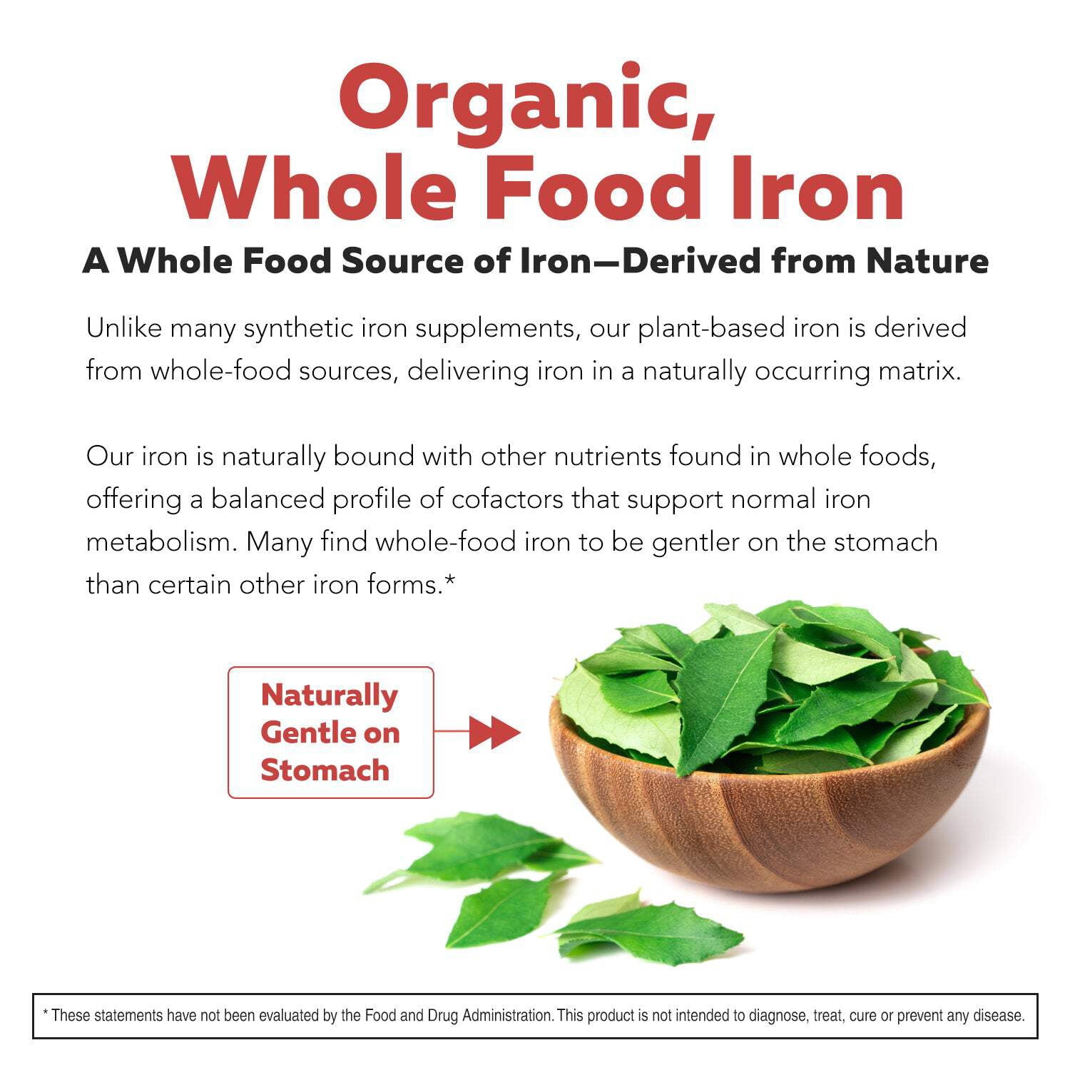 Triquetra Health Organic Iron | Whole Food Iron Supplement  Cofactors