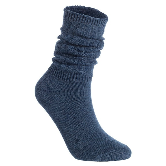 Lian LifeStyle Cute Women's 1 Pair Wool Crew Socks, HR1764, Size 6-9, Color Navy