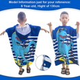 thumbnail image 3 of CHAO Toalla de baño para niños, toalla de playa para niños, poncho de baño con capucha súper suave, bata de baño para niñas y niños de 6 a 14 años, 3 of 5