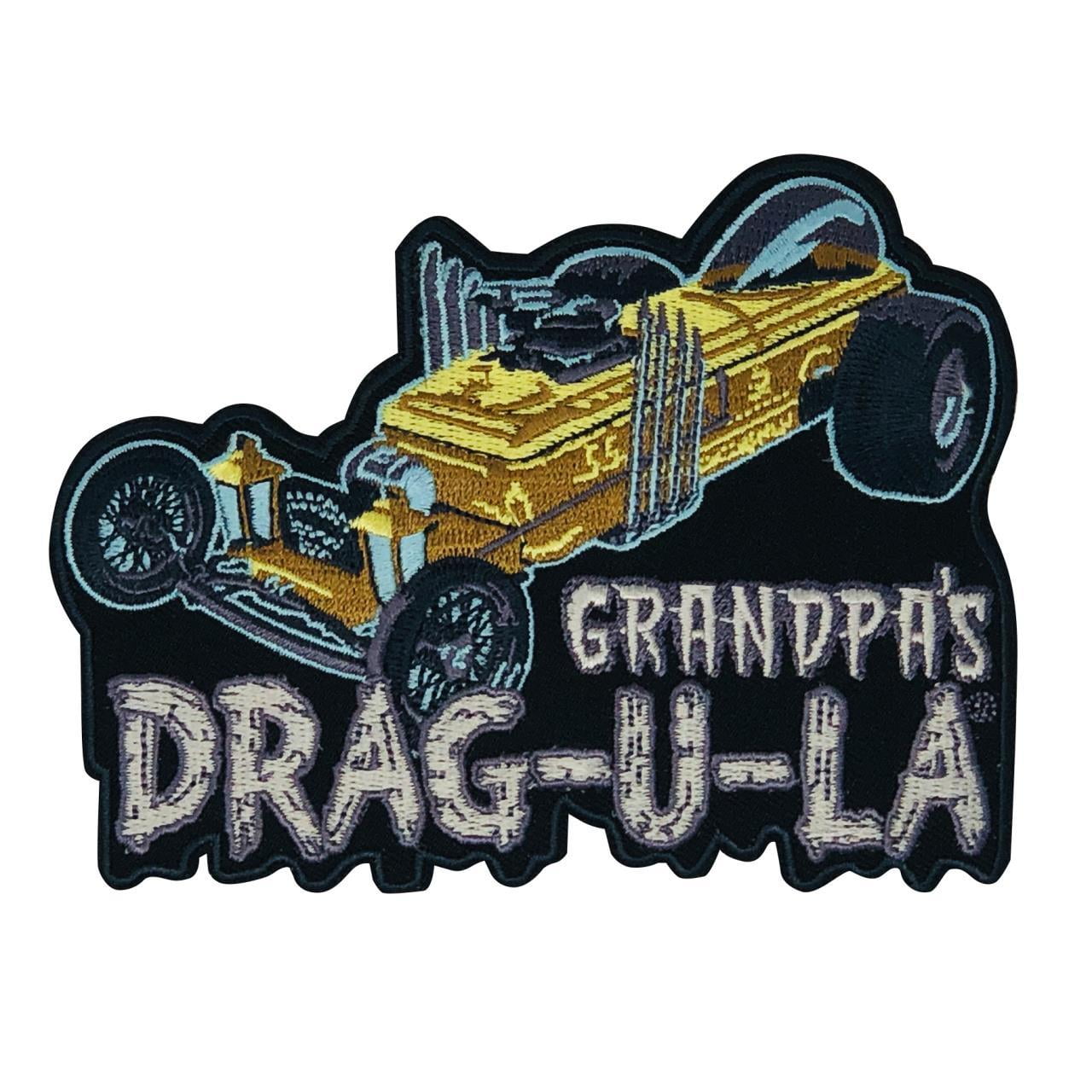 Lions Drag Strip Automotive Embroidered Iron On Patch
